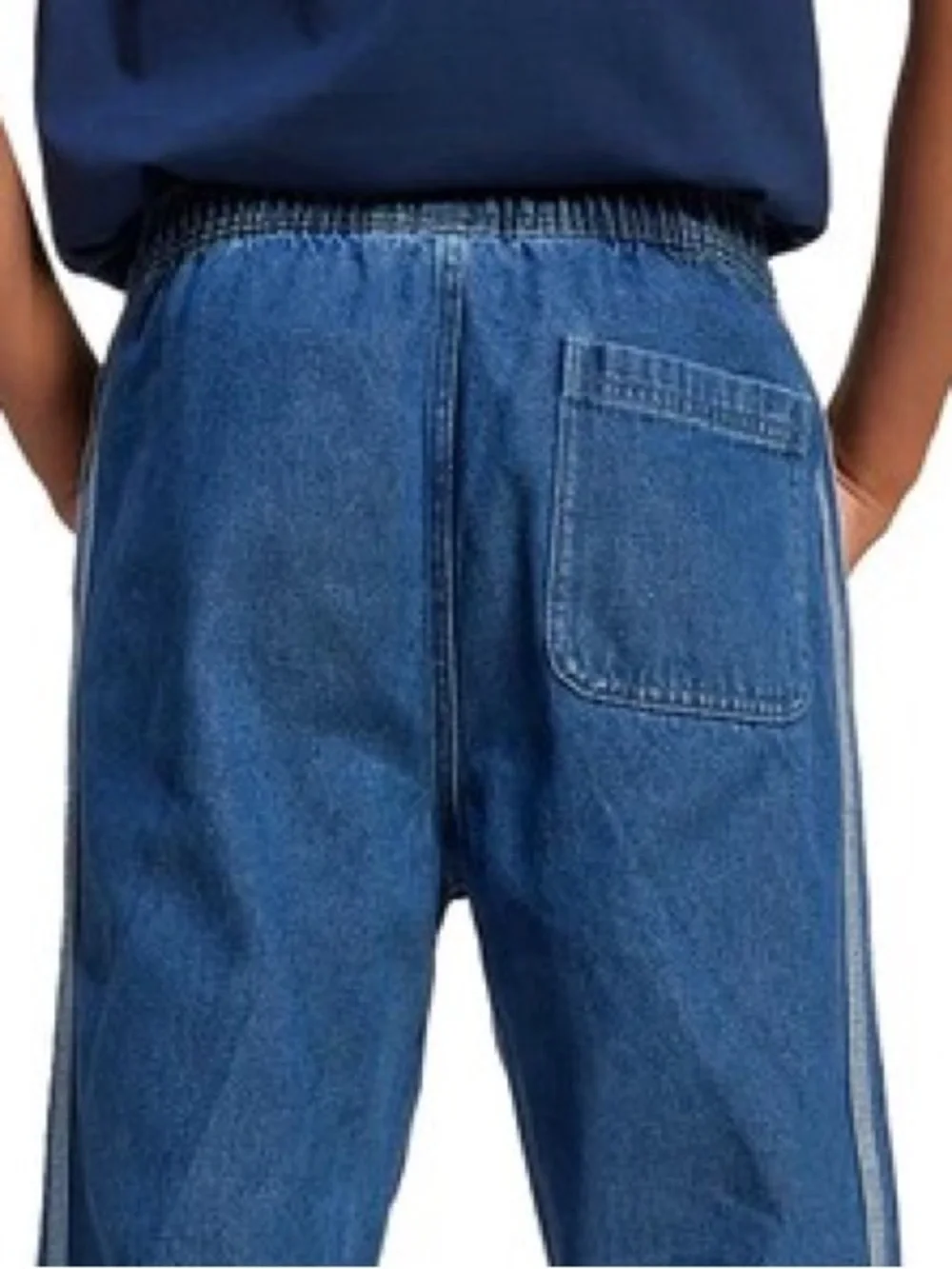 Adidas Originals Kids Denim 3-Stripes Pants Medium NWT Y2K unisex